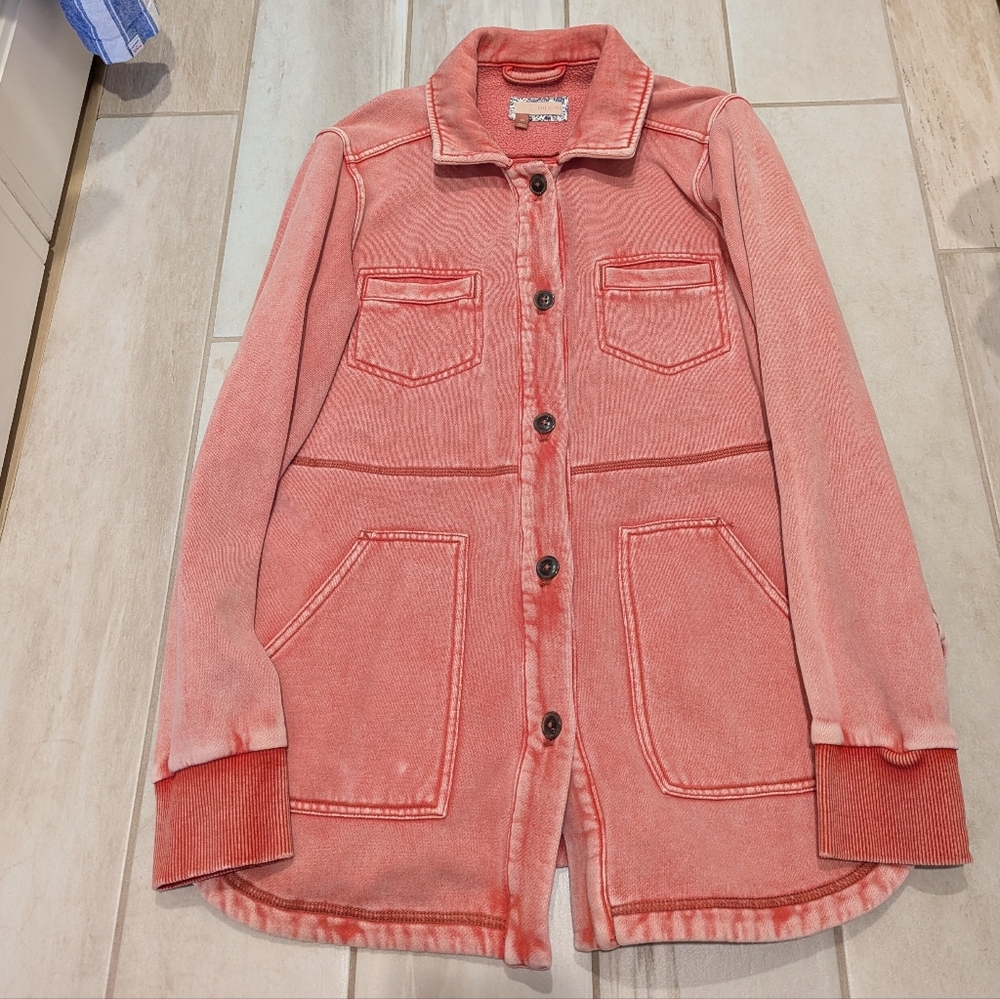 Anthropologie Pilcro Shacket Sweater Jacket Fleece Xs S - Picture 2 of 5